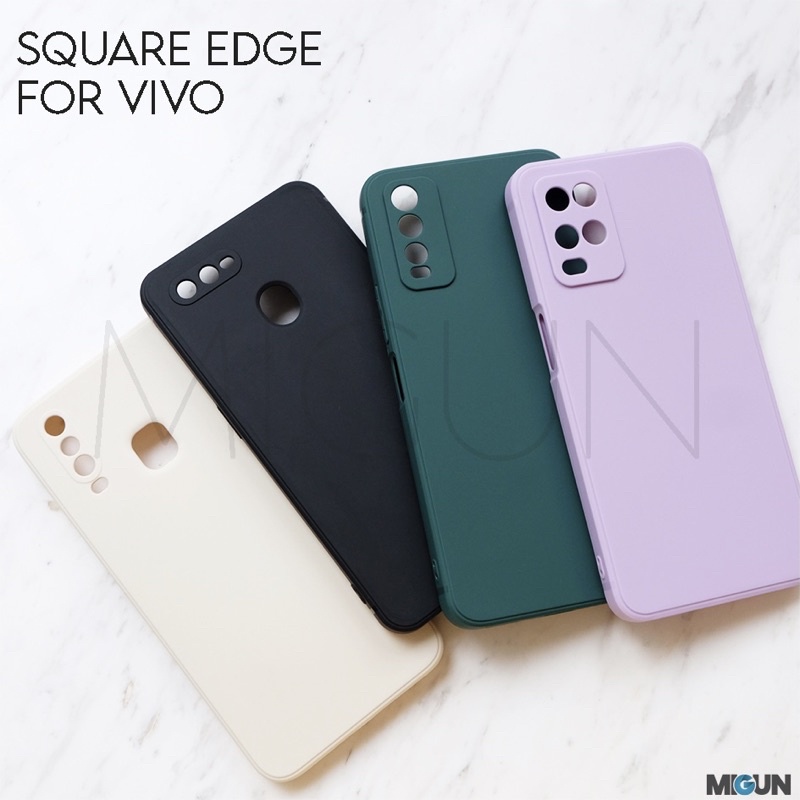 (3) Square edge For Vivo Y20 Y20i Y20S Y30 Y50 Y31 Y51 Y12 Y15 Y17 Y91 Y95 Y91C