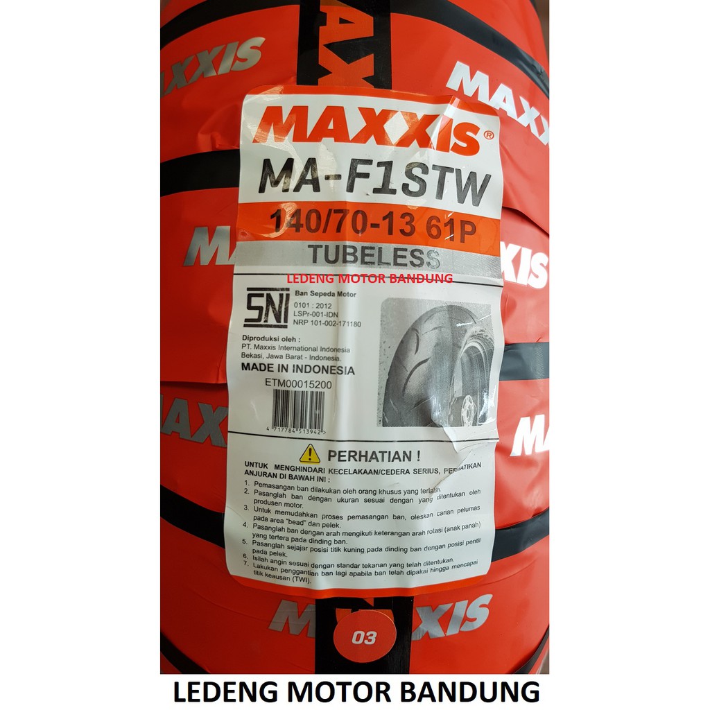 Maxxis 140/70-13 MAF1ST Rear Ban Tubeless Belakang Nmax Yamaha Victra S98