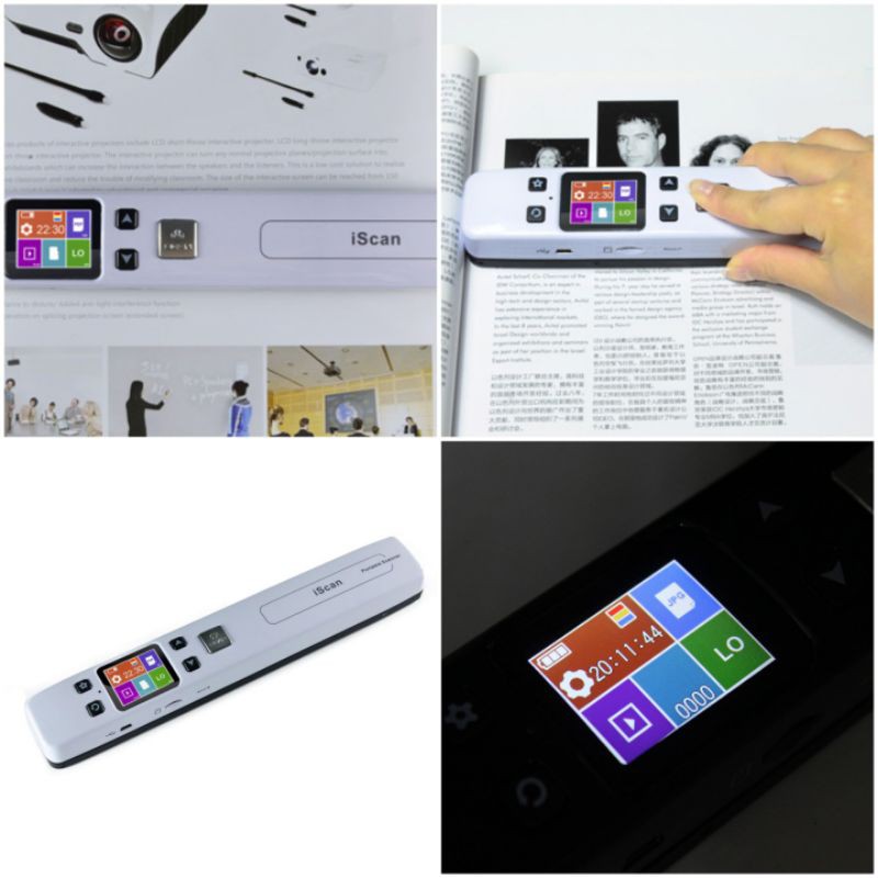 Portable Full Color Scanner 1050DPI with LCD Screen