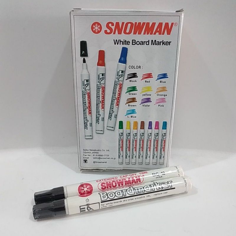 

Snowman White Board Marker / Spidol Hitam