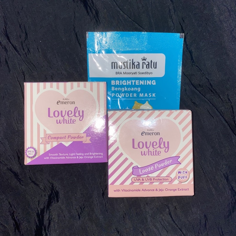 Bundle Emeron Lovely loose powder & compact powder