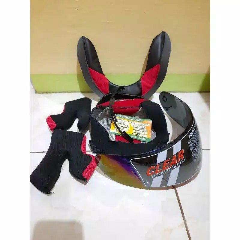 Jual Busa helm KYT Rc7 full set kancing plastik / kancing besi + kaca