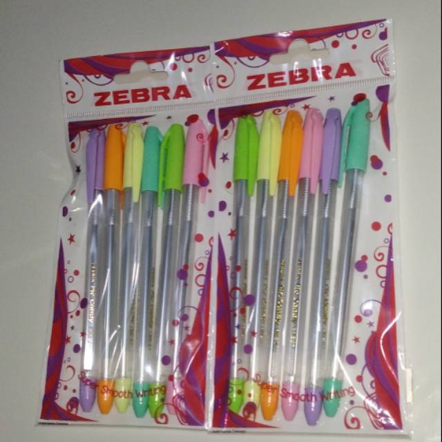 

Zebra pic candy set 6 black ink 0,7mm