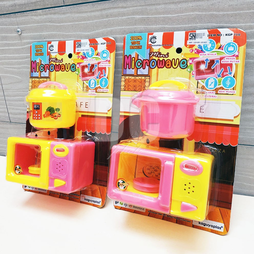 Mainan Mini Microwave Baterai dan Rice Cooker Magicom