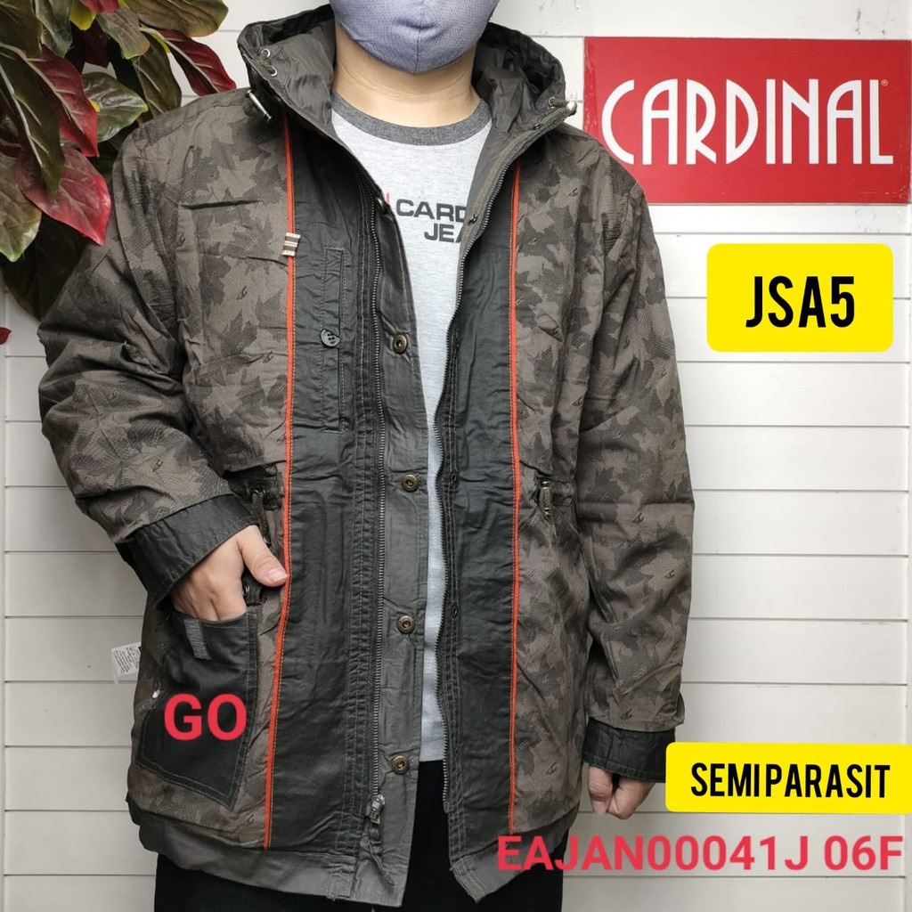 BB XL &amp; 2XL JSA CARDINAL JAKET SEMI PARASUT Casual Cowok Jaket Pria Terbaru Cardinal Original