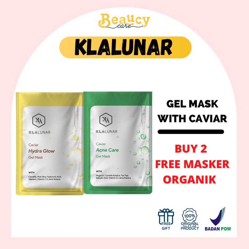 KLALUNAR GEL MASK WITH CAVIAR ACNE CARE &amp; BRIGHTENING HYDRO GLOW CARE 5gr