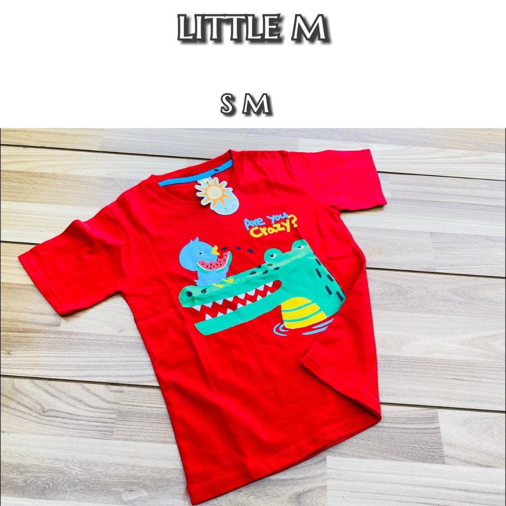 kaos little m merah36