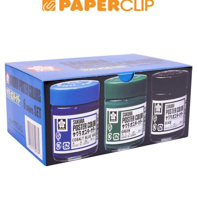 

POSTER COLOR SET XPW6 P SAKURA 6C 30ML ---READY---