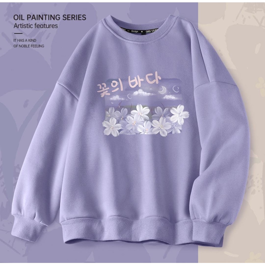 LILAC VERSION SWEATER CREWNECK PECINTA UNGU