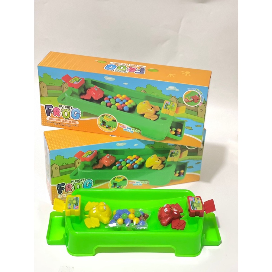 Mainan Hungry Frog / Frog Game / Mainan Edukasi Anak Kodok Makan Bola SH-297