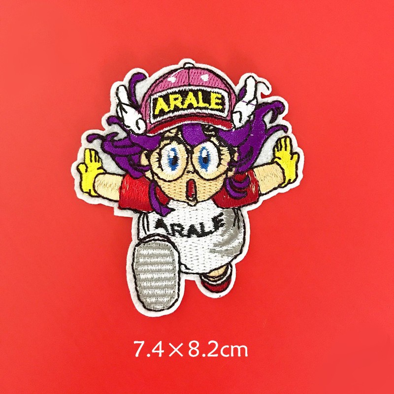 AR003 – Patch Bordir / Iron Badge Aksesoris Anime Manga Cosplay Jepang Arale Dr Slump  Bahan