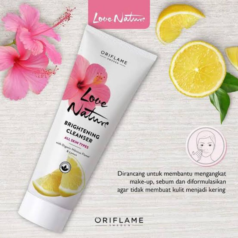 Love Nature Brightening with Organic Hibiscus Flower &amp; Lemon