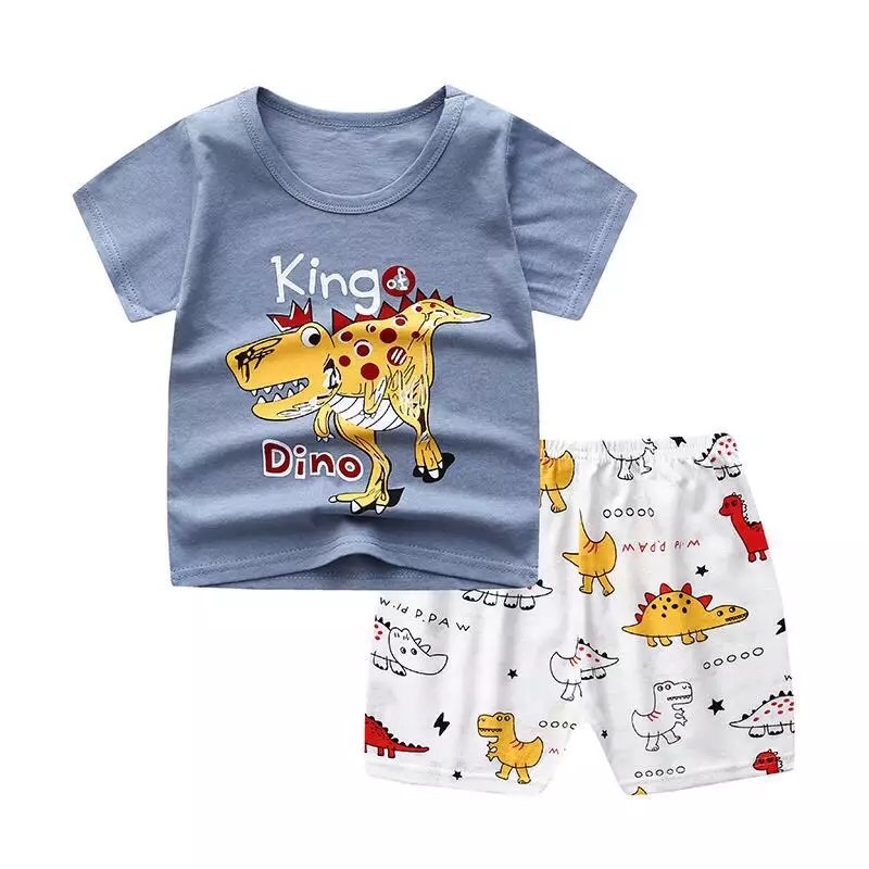 Setelan Anak Premium set Bahan Katun Impor Baju Anak Laki gambar lucu Baju Anak Cowo Bahan Katun