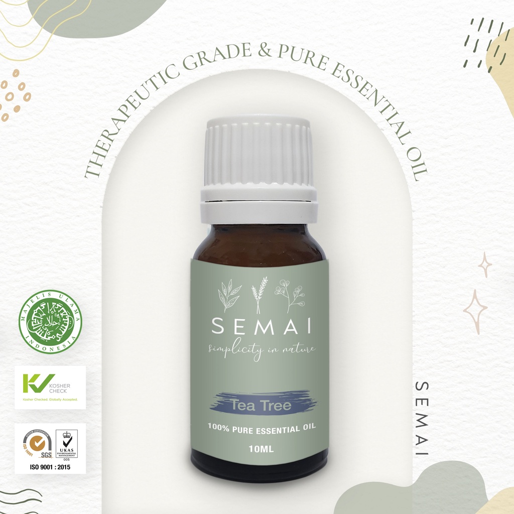 SEMAI Tea Tree Essential Oil Diffuser Aromatherapy Minyak Atsiri