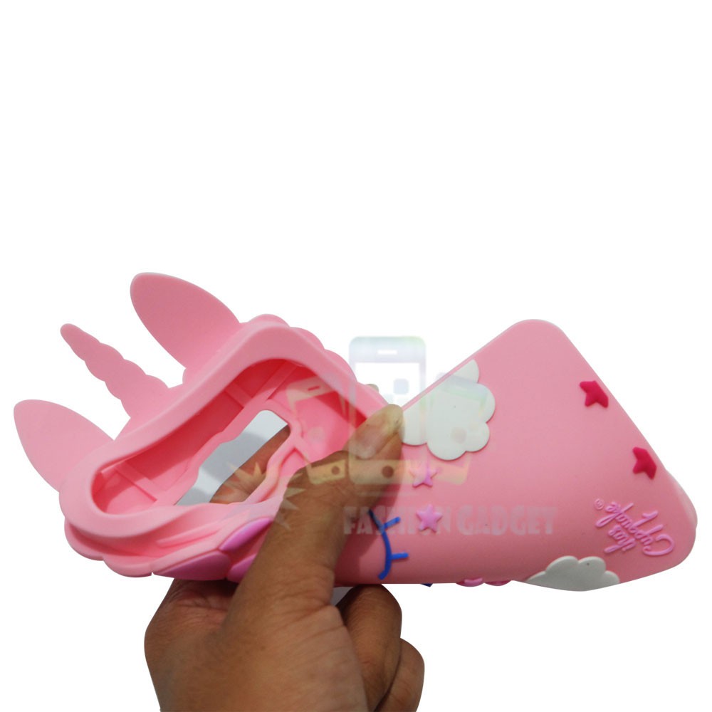 Case Silicone 3D Samsung Galaxy M10 Karakter Lucu Unicorn Sleep Softcase / Casing 4D