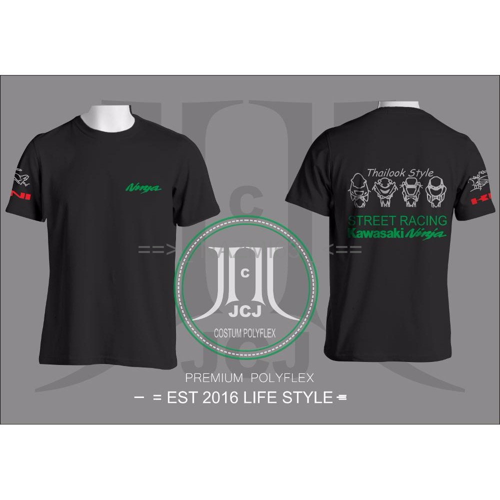 KAOS COTTON POLYFLEX KAWASAKI NINJA 250R MONO 1 CYLINDER CLUB