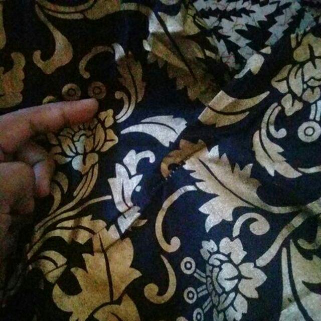 Kemeja Batik Lengan Panjang 021 Distro Batik Hrb026 Hem Batik Murah Seno Sogan Bakung Padi Manggar
