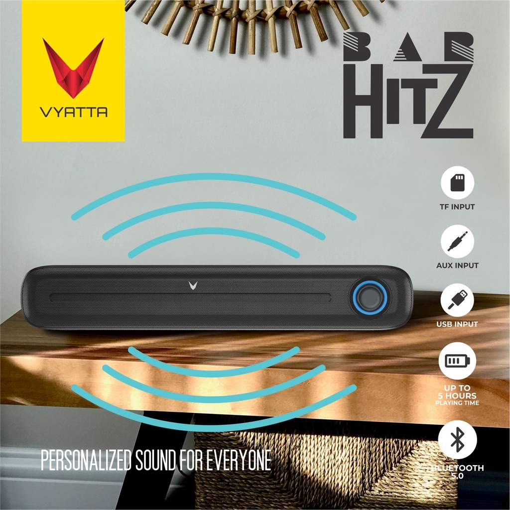 VYATTA BAR HITZ TWS SPEAKER BLUETOOTH SOUNDBAR HD SOUND