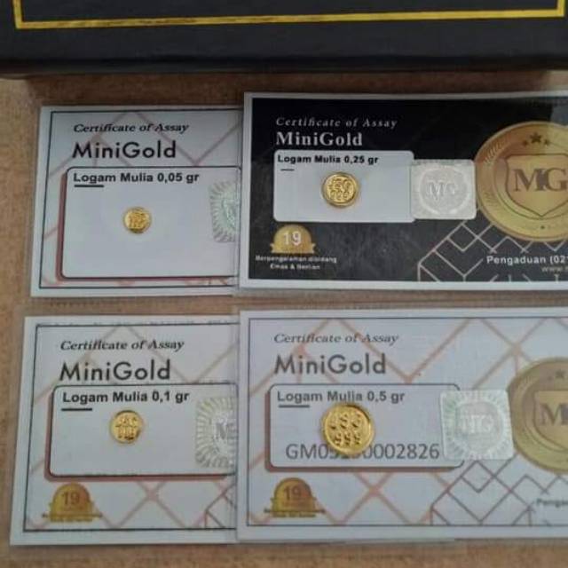 EMAS MURNI 24 KARAT MINIGOLD PECAHAN DI BAWAH 1 GR EMAS EMAS MURNI 24 KARAT MINIGOLD PECAHAN DI BAWAH 1 GR EMAS