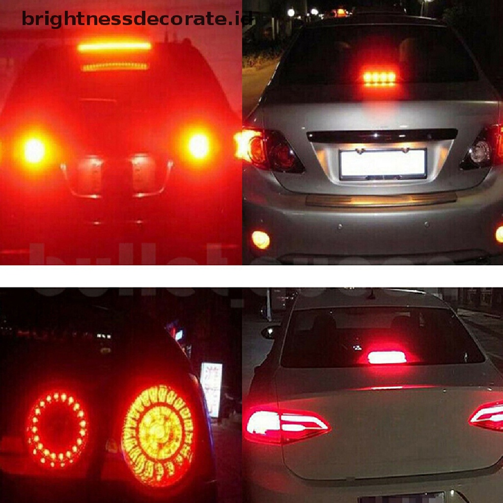 2pcs Lampu Led 1157 Bay15D 50smd 1206 Warna Merah Untuk Rem / Sein Mobil