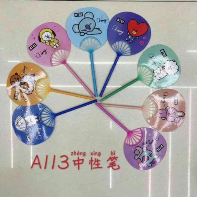 

Pulpen kipas bts isi 12pcs