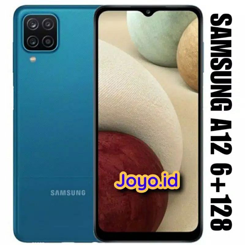 Samsung A12 ram 6gb 128gb quad kamera batre 5000 mah baru segel IMEI resmi garansi SEIN 1 tahun