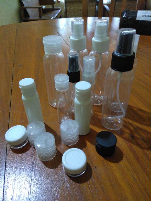 Botol 100 Ml Bening Tutup Flip Top Hitam Minimal 25 Pcs