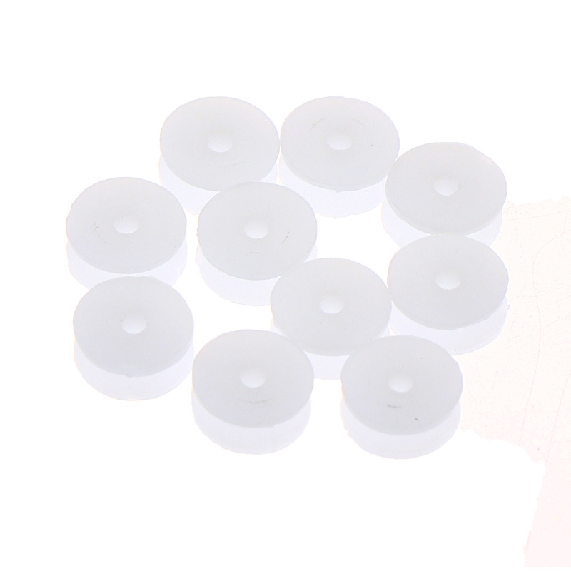 &lt; E2id &amp; &gt; 10pcs / Set Roda Katrol Plastik Mini 2x9.3mm Untuk Mobil Anak DIY