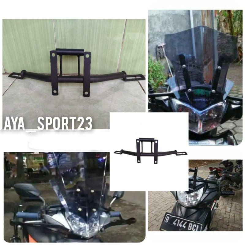 BREKET VISOR TOURING SUPRA X 125/ BRACKET WINDSHIELD SUPRA X, REVO, BLADE, GTR