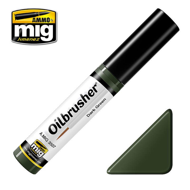 

AMIG3507 : DARK GREEN - Oilbrusher Ammo Mig