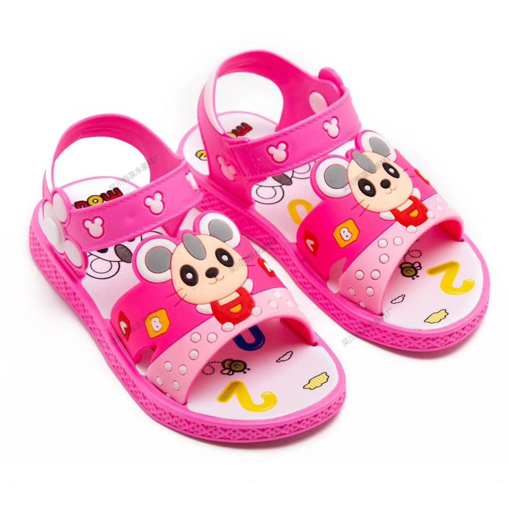 LittleAaron RUNNING MOUSE Sepatu Sandal Anak Laki Laki Perempuan Bahan Karet Model Lucu 0-5 Tahun Import Sport Termurah