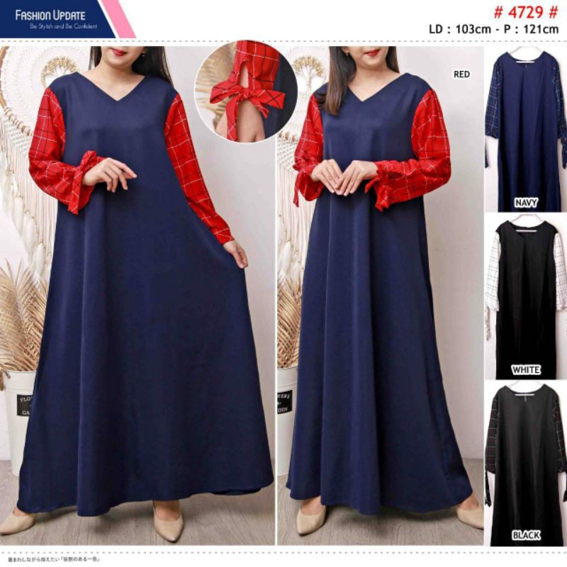 Gamis Muslim Lebaran Murah Kaos Import NBN (4729)