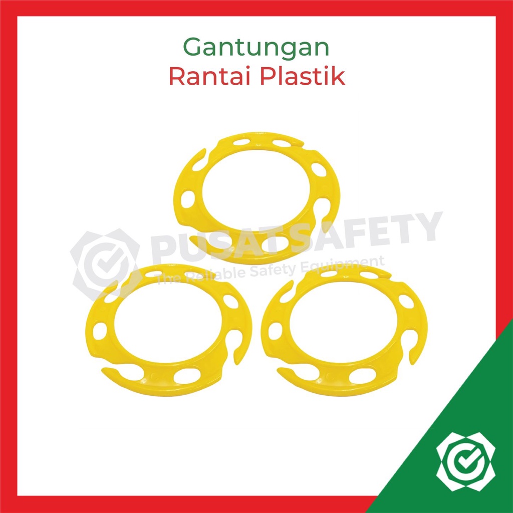 Gantungan Rantai Plastik Cone Chain Ring Connector