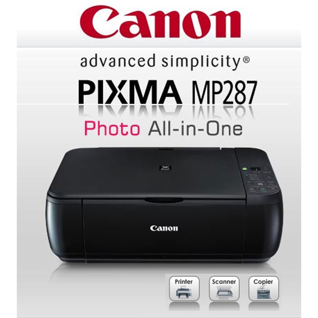 PRINTER CANON PIXMA MP-287 (PRINT/SCAN/COPY) RESMI