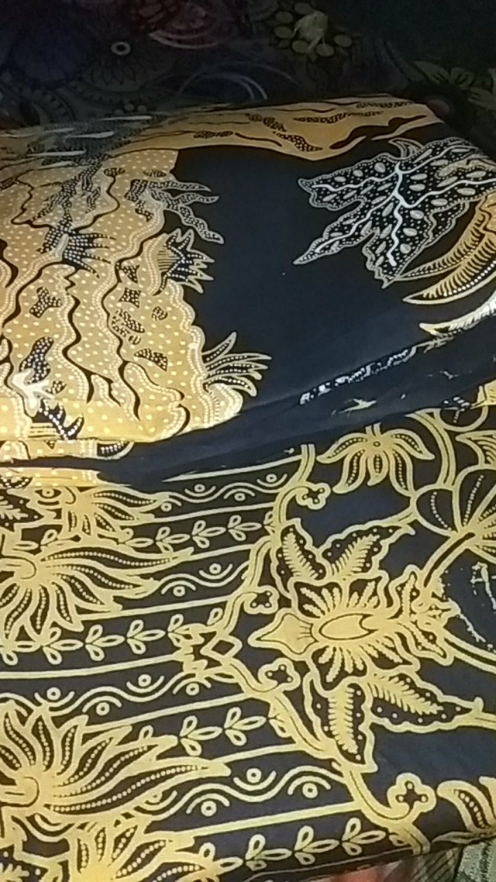 Kain Batik Solo (grounding) Motif Burung Garuda Pancasila Warna Coklat