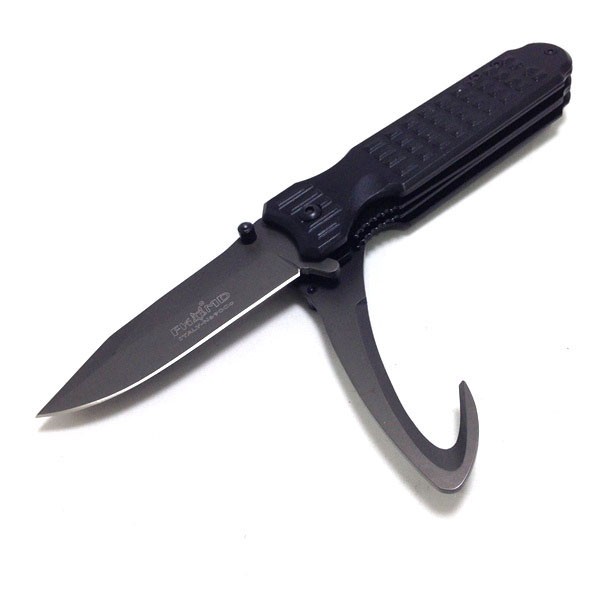 Fox PA43 Pisau Lipat Knife Knive Double - Black