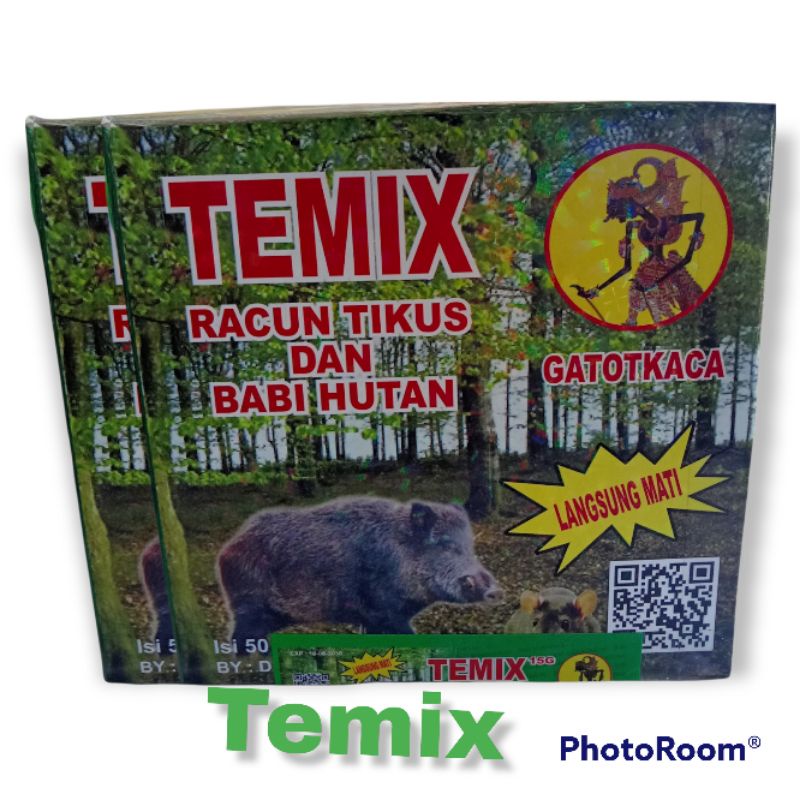 PRODUK- TEMIX TEMIK TEMIX TEMIK RACUN TIKUS DAN BABI HUTAN RACUN TEMIX 1BOX ISI 50PCS .