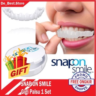 Image of Snap On Smile Gigi Palsu 1 Set Atas Bawah - Gigi Palsu Silikon