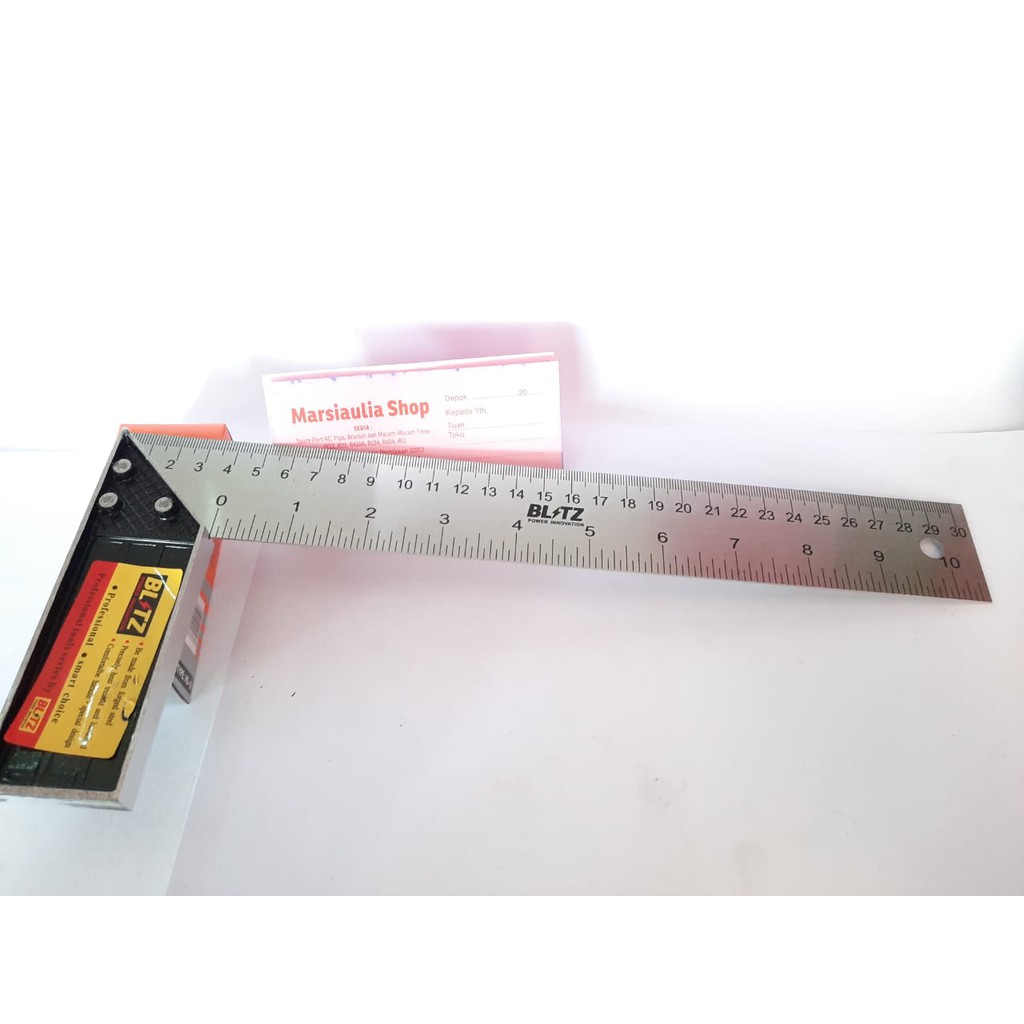 

BLITZ SIKU METER TUKANG 12 INCH - PENGGARIS BESI SUDUT PASEKON 30 CM