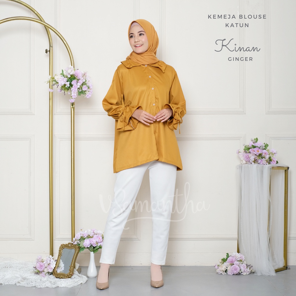 Kemeja Wanita / Blouse Basic Kinan