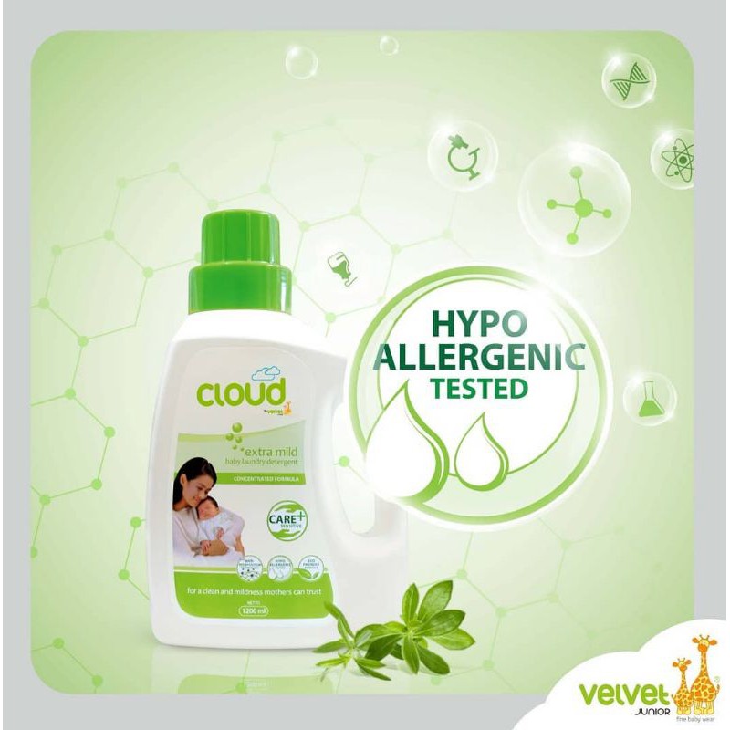 Cloud Detergent Baju Bayi/Sabun Cuci Baju Bayi/Laundry Detergent 1200ml
