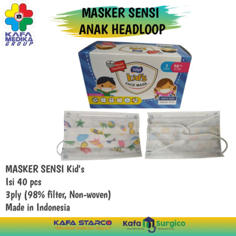 Masker Anak Sensi Headloop