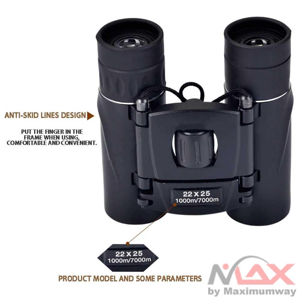 ARSSON Teropong Binocular 1000m -7000m Outdoor Magnification 22x25 Long Range jarak jauh zoom HD Zoom Portable Powerful Binoculars Long Range Telescope BAK4 Prism Multi-coated Lens Waterproof for Outdoor Hunting Camping Long Range Powerful HD Binocular