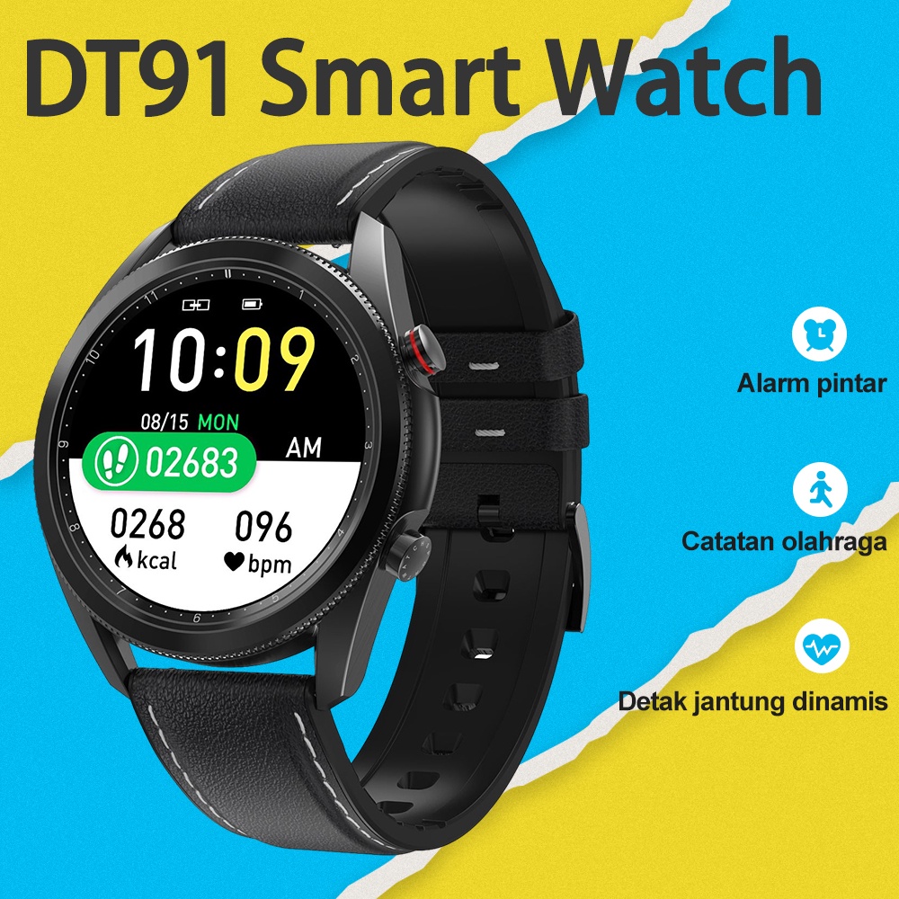 2022 DT91 Smart Watch Men Bluetooth Call 1.78inch Screen Fitness Tracker Blood Pressure ECG Sport Wo