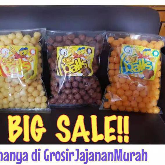 

RR4✼ Chiki Ball rasa Ayam, Keju dan Coklat 200 gram cemilan Enak jajanan Murah Paling Laris