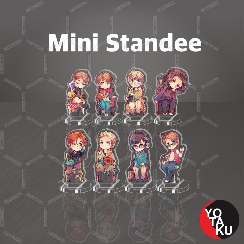 Mini Standee Figure Anime Akrilik Hetalia World MST59 Seri 1 YOTAKUSHOP