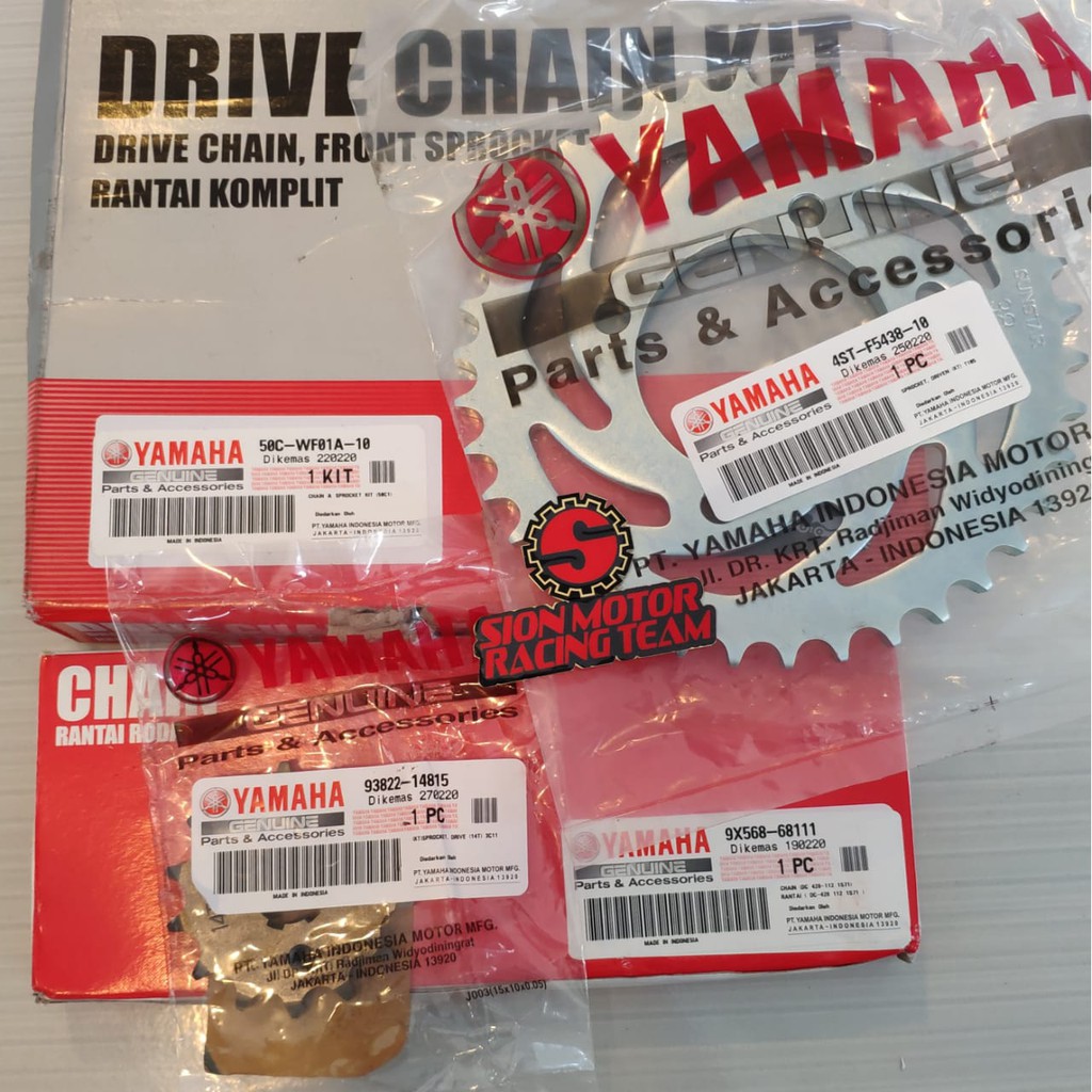 Jual Gear Set Jupiter MX New 2010 Kode Part 50C Asli Yamaha Genuine