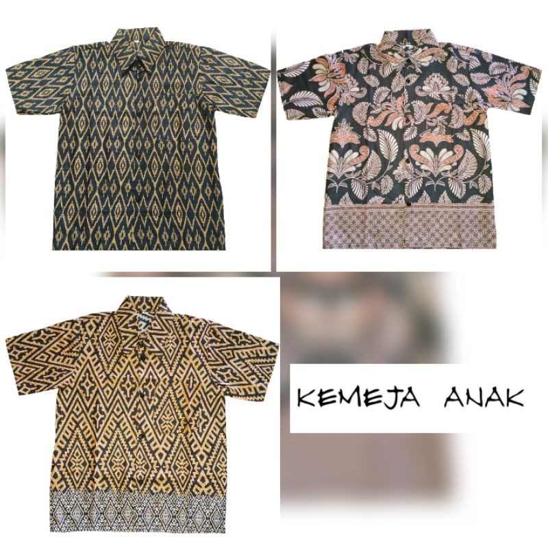 KEMEJA BATIK ANAK COWOK 2-9TH //BAJU BATIK ANAK COWOK//BATIK ANAK LAKI LAKI