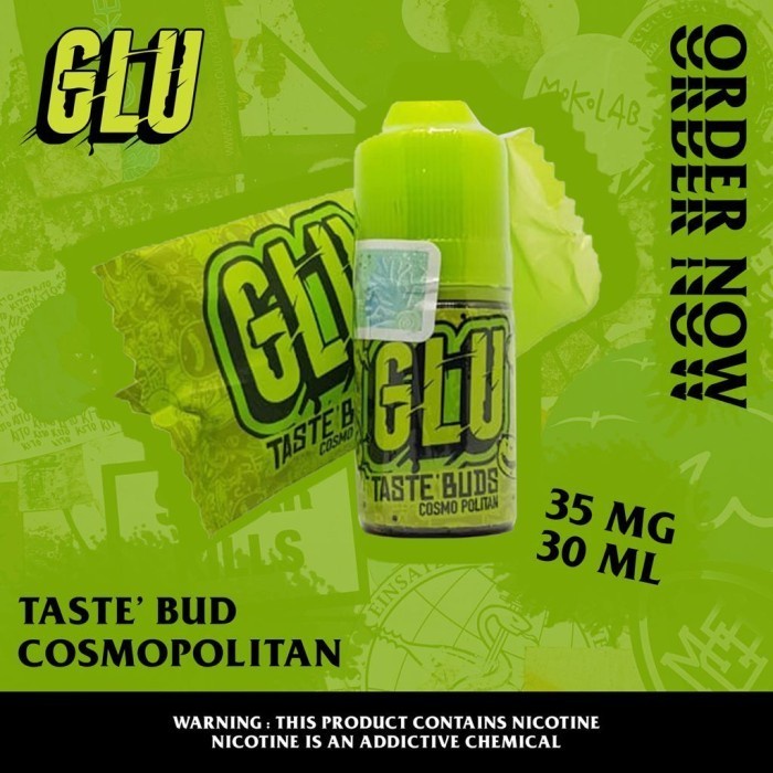 Liquid GLU V1 Taste Buds Cosmo Politan Salt Nic 30ML by Fathiba Berpita Cukai