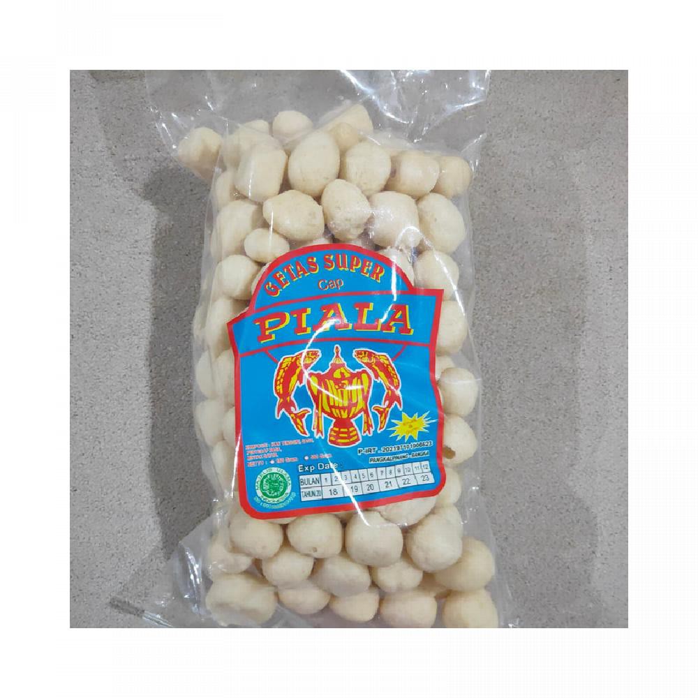 

Krupuk Getas Getes Bangka Ikan Tenggiri Cap Piala Biru 250gr